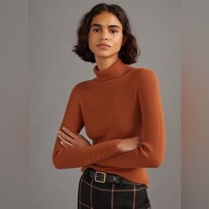 Anthropologie Maeve by Anthropologie Ribbed Turtleneck Sweater medium